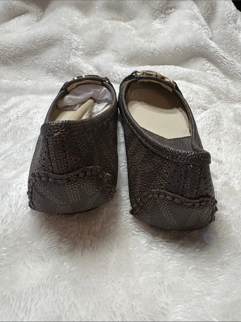 Michael Kors Leather Logo Ballet Flats